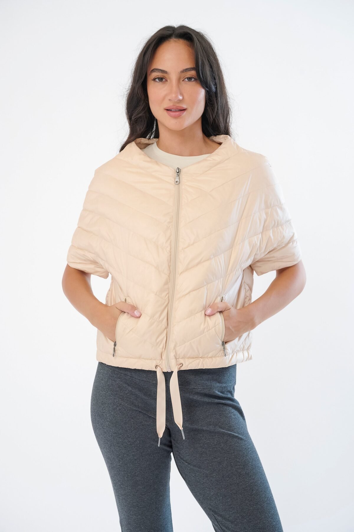 The Chevron Quilted Puffer Jacket