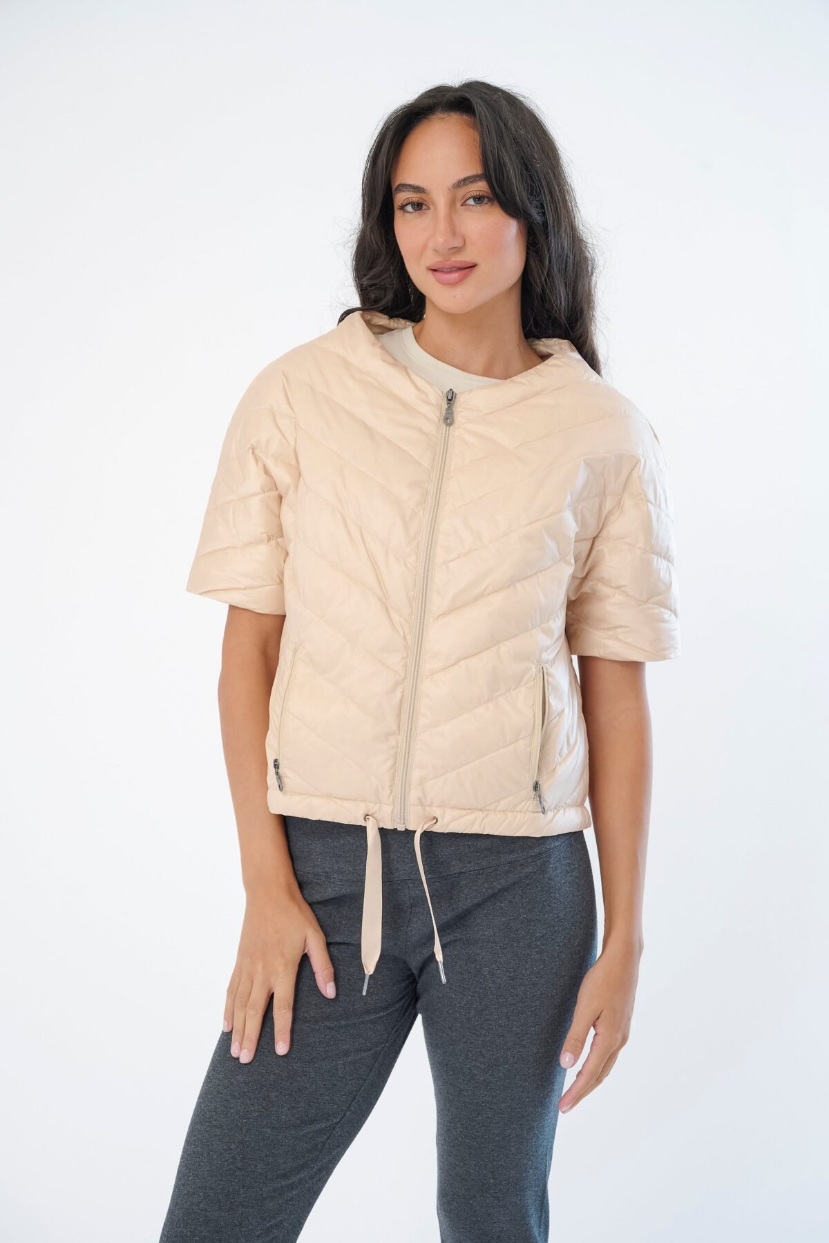 The Chevron Quilted Puffer Jacket