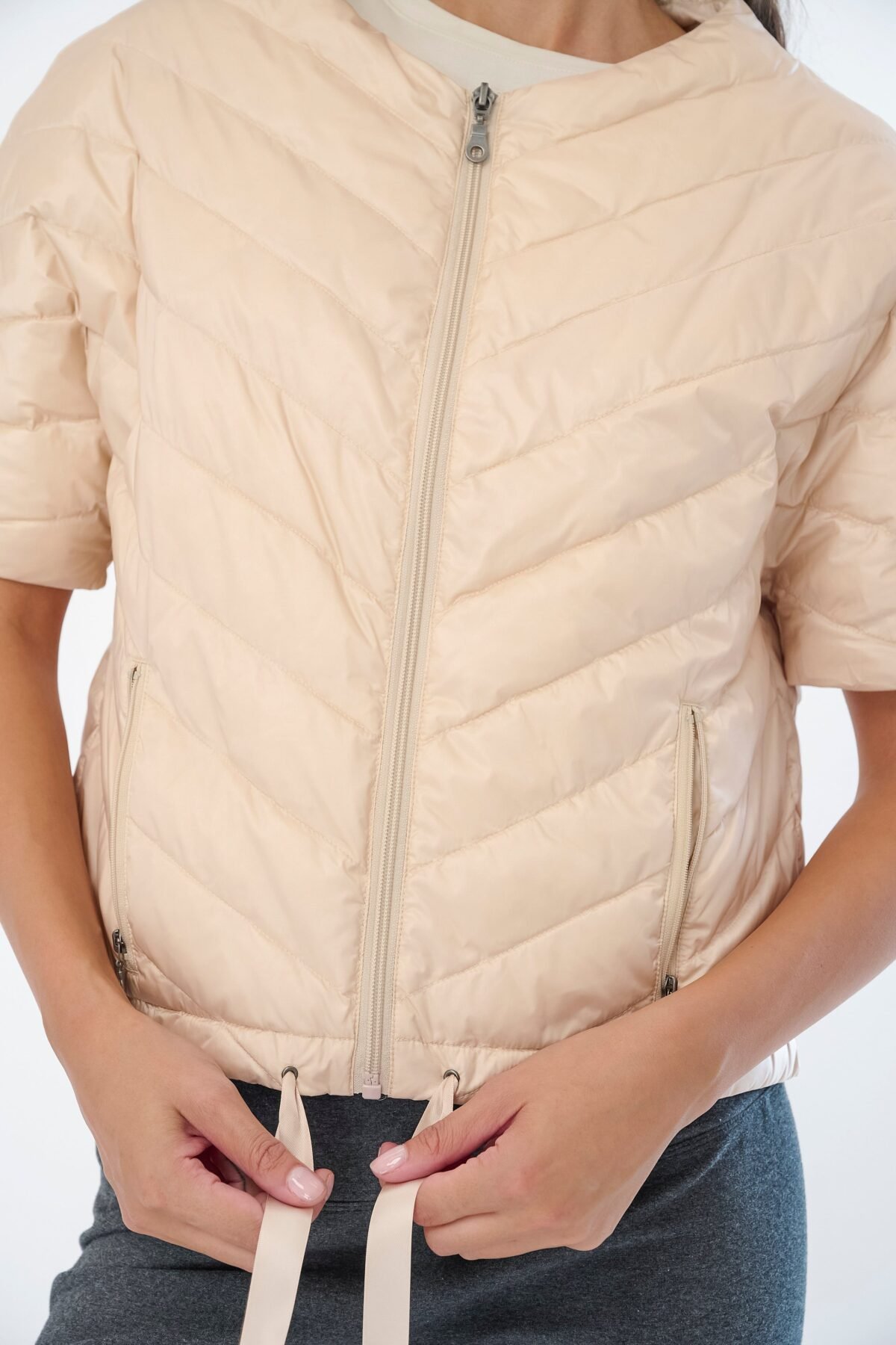 The Chevron Quilted Puffer Jacket