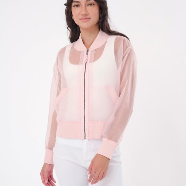 Sheer Bomber Jacket
