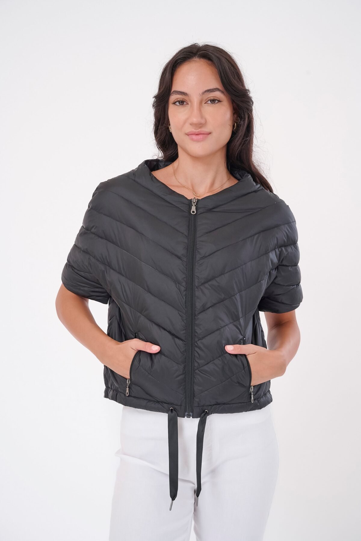 The Chevron Quilted Puffer Jacket