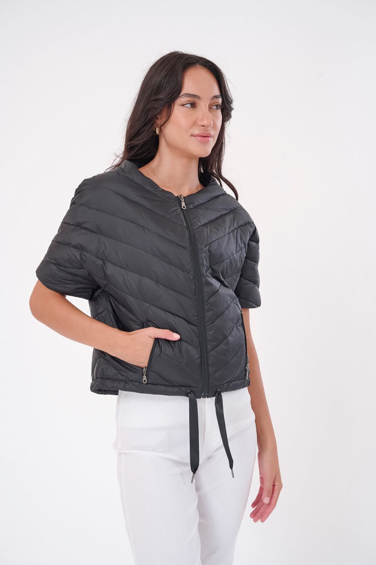 The Chevron Quilted Puffer Jacket
