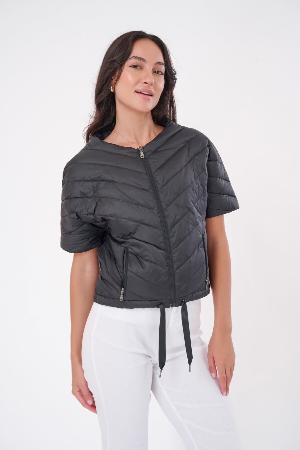 The Chevron Quilted Puffer Jacket
