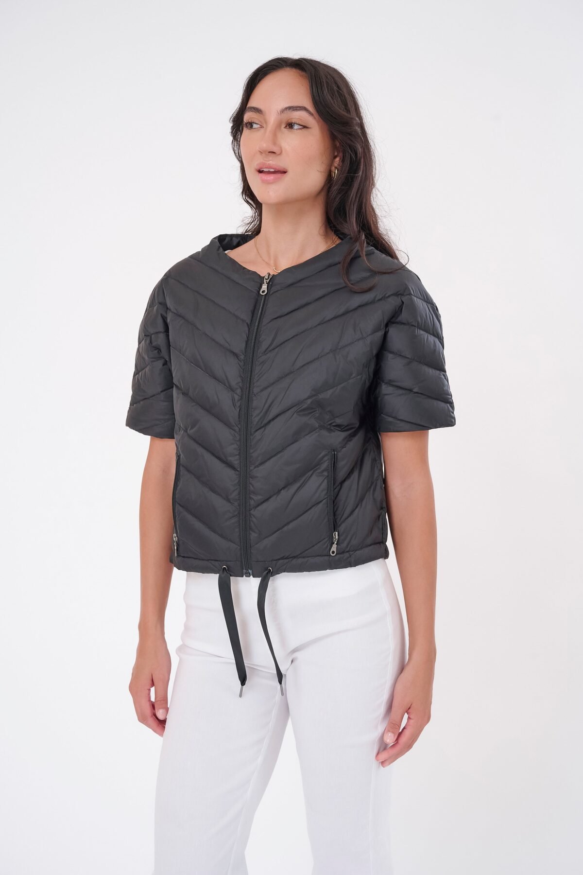 The Chevron Quilted Puffer Jacket