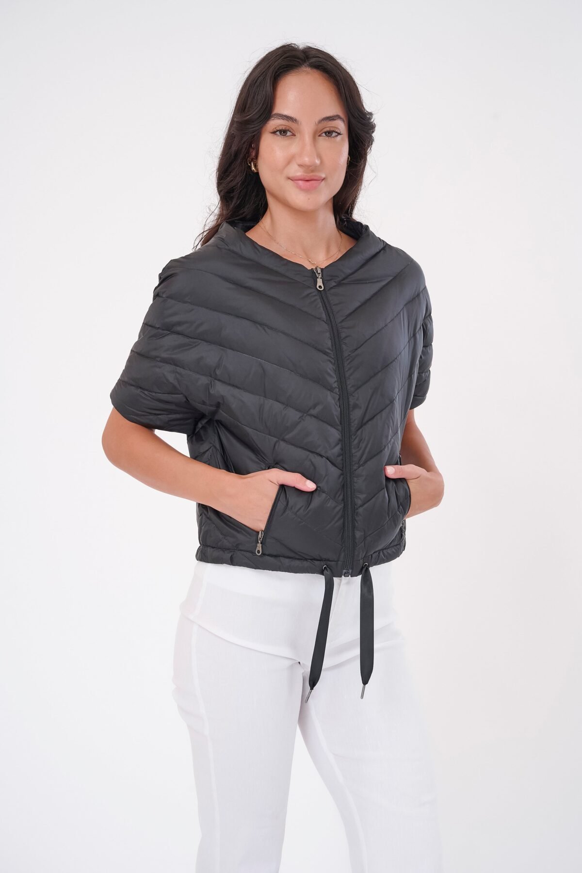 The Chevron Quilted Puffer Jacket