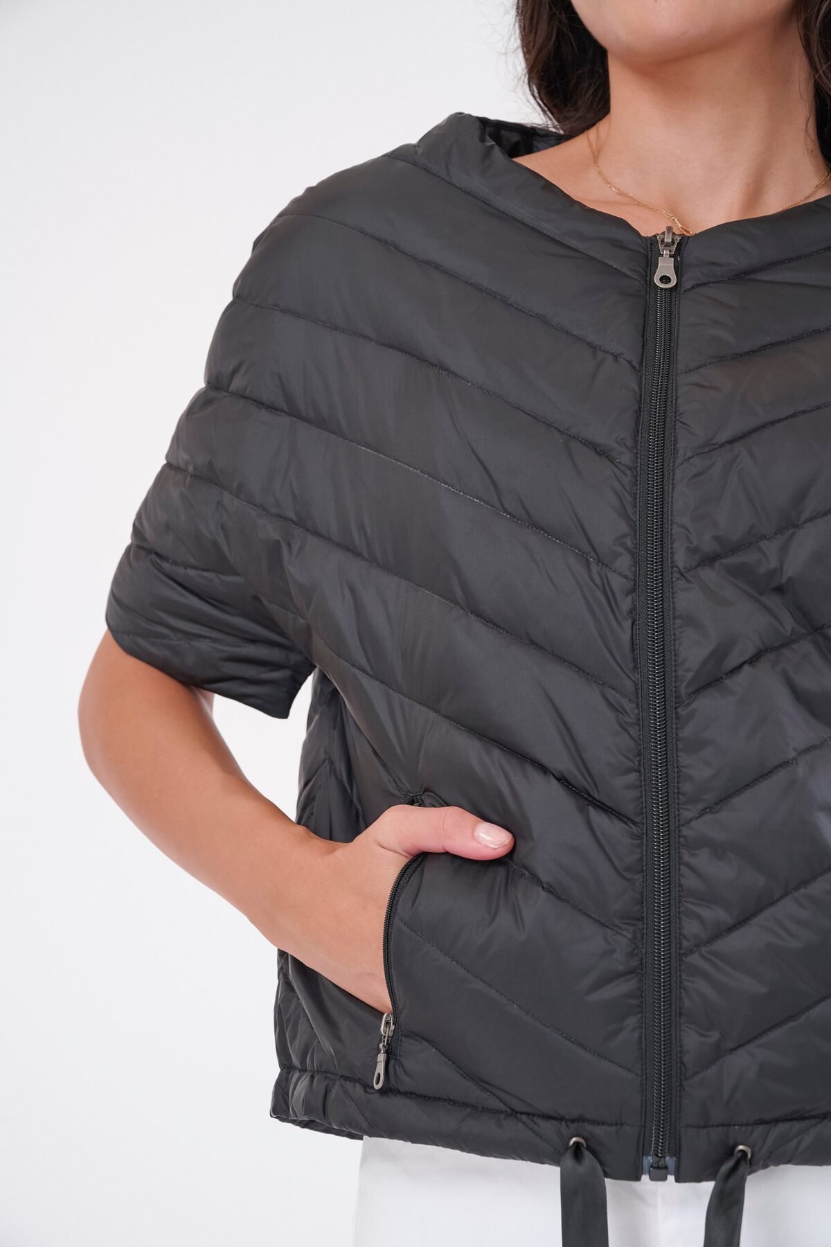 The Chevron Quilted Puffer Jacket