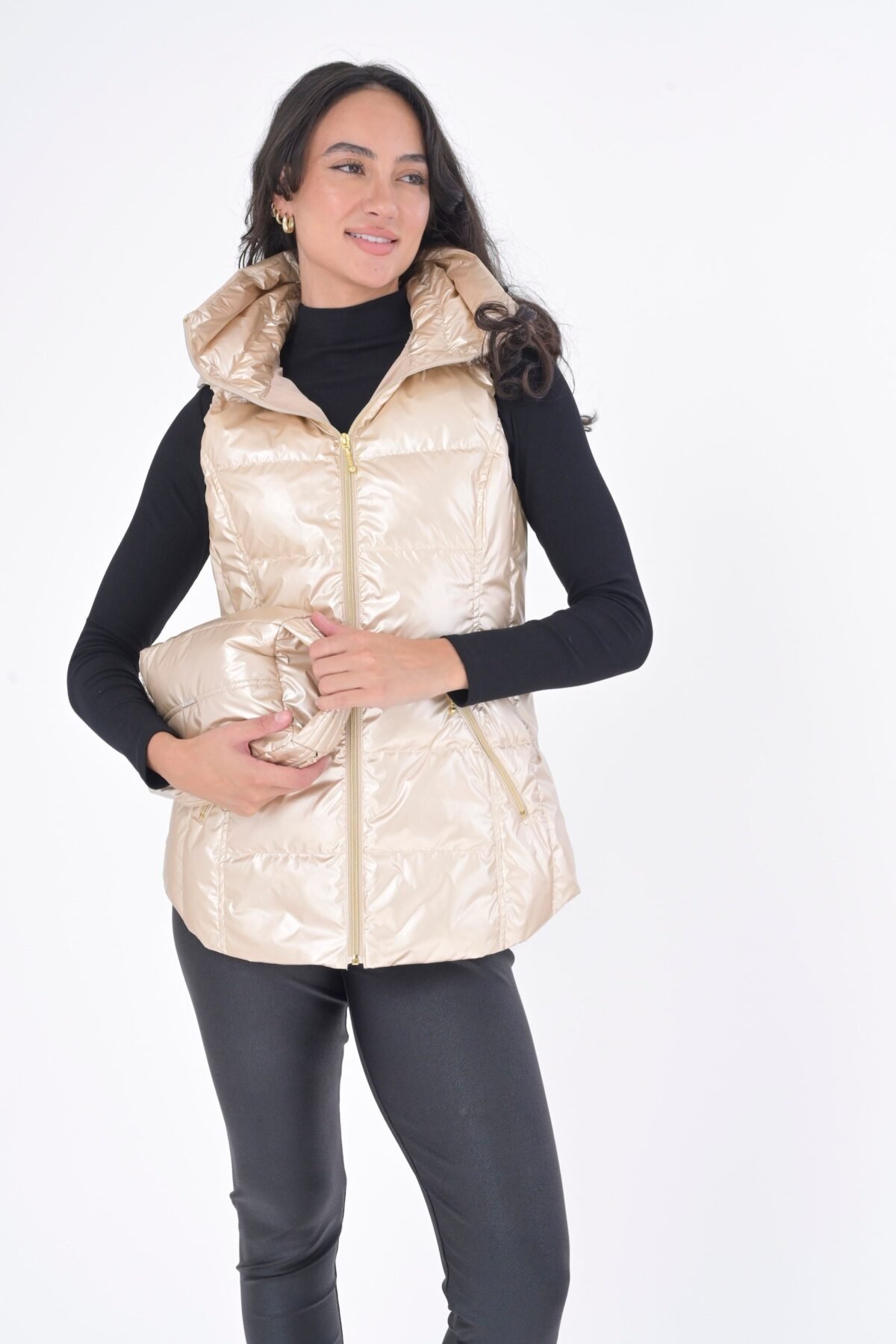 The Cosmic Metallic Down Vest