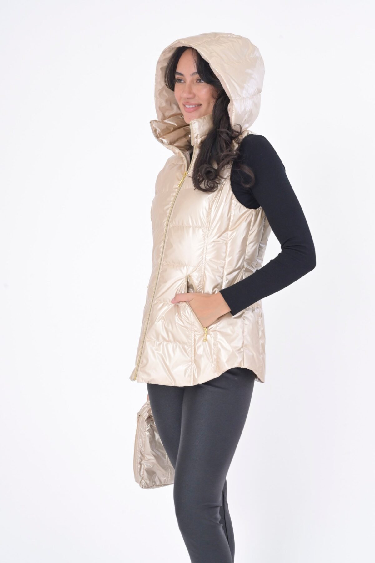 The Cosmic Metallic Down Vest