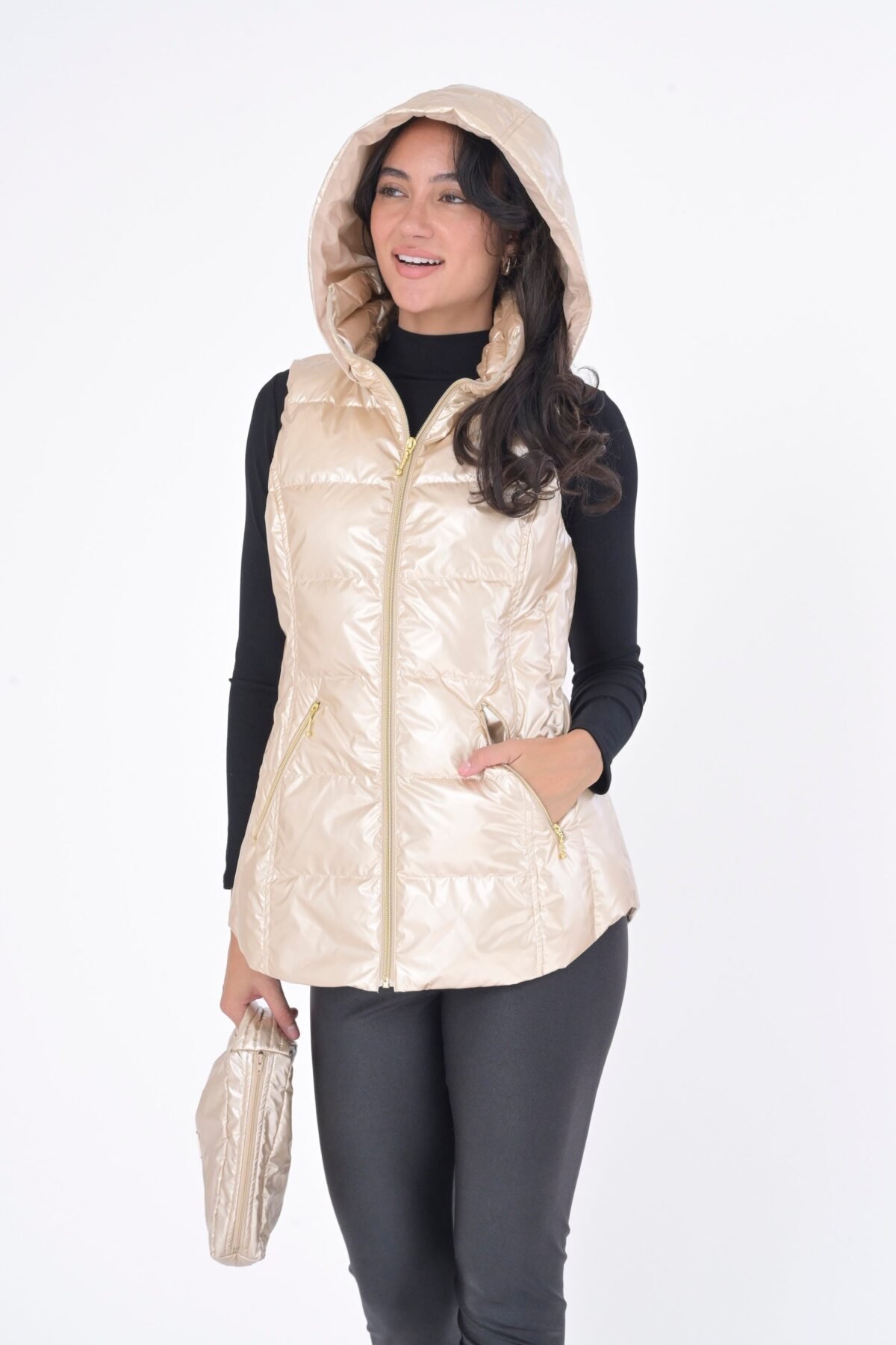 The Cosmic Metallic Down Vest