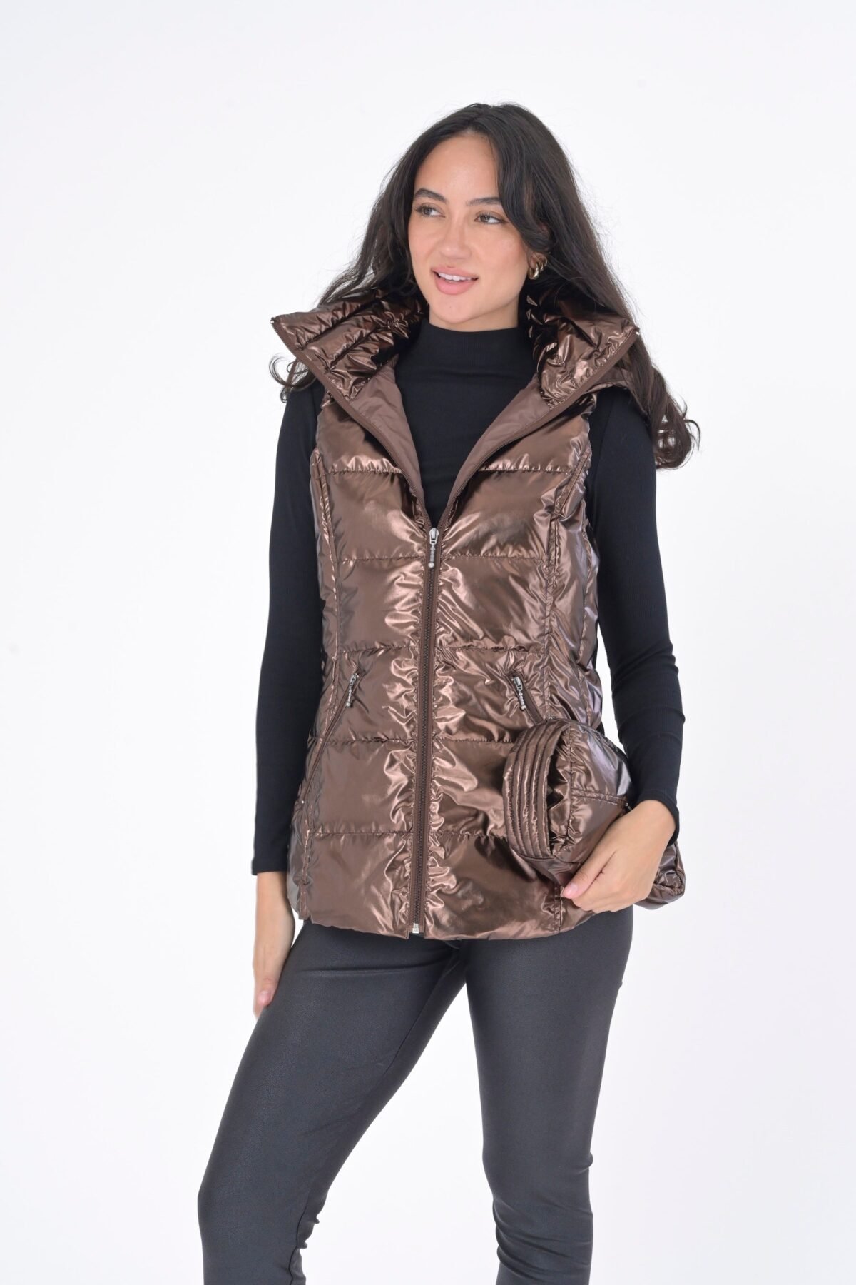 The Cosmic Metallic Down Vest