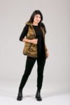 Short Metallic Down Vest