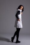 Long Metallic Nylon Down Vest