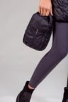Long Metallic Nylon Down Vest