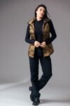 Short Metallic Down Vest