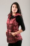 Short Metallic Down Vest