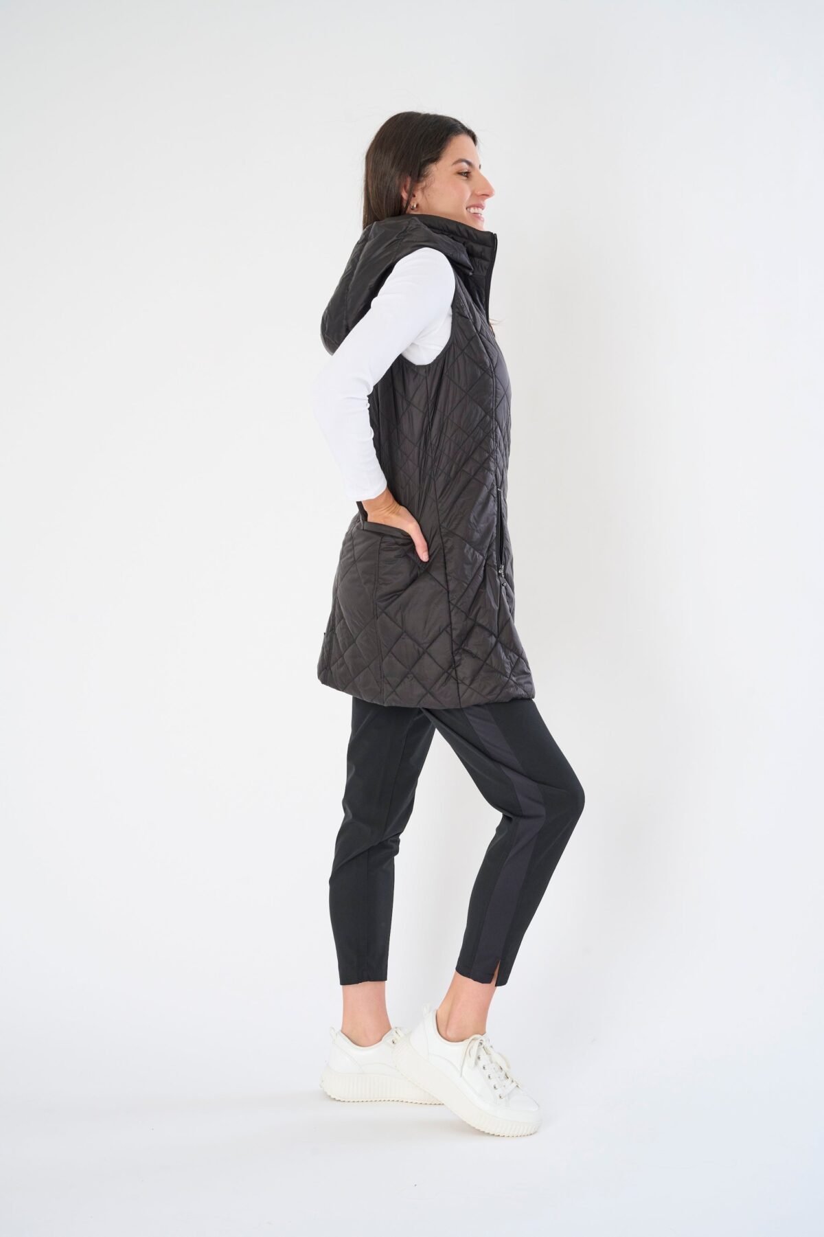 Long Quilted Vest