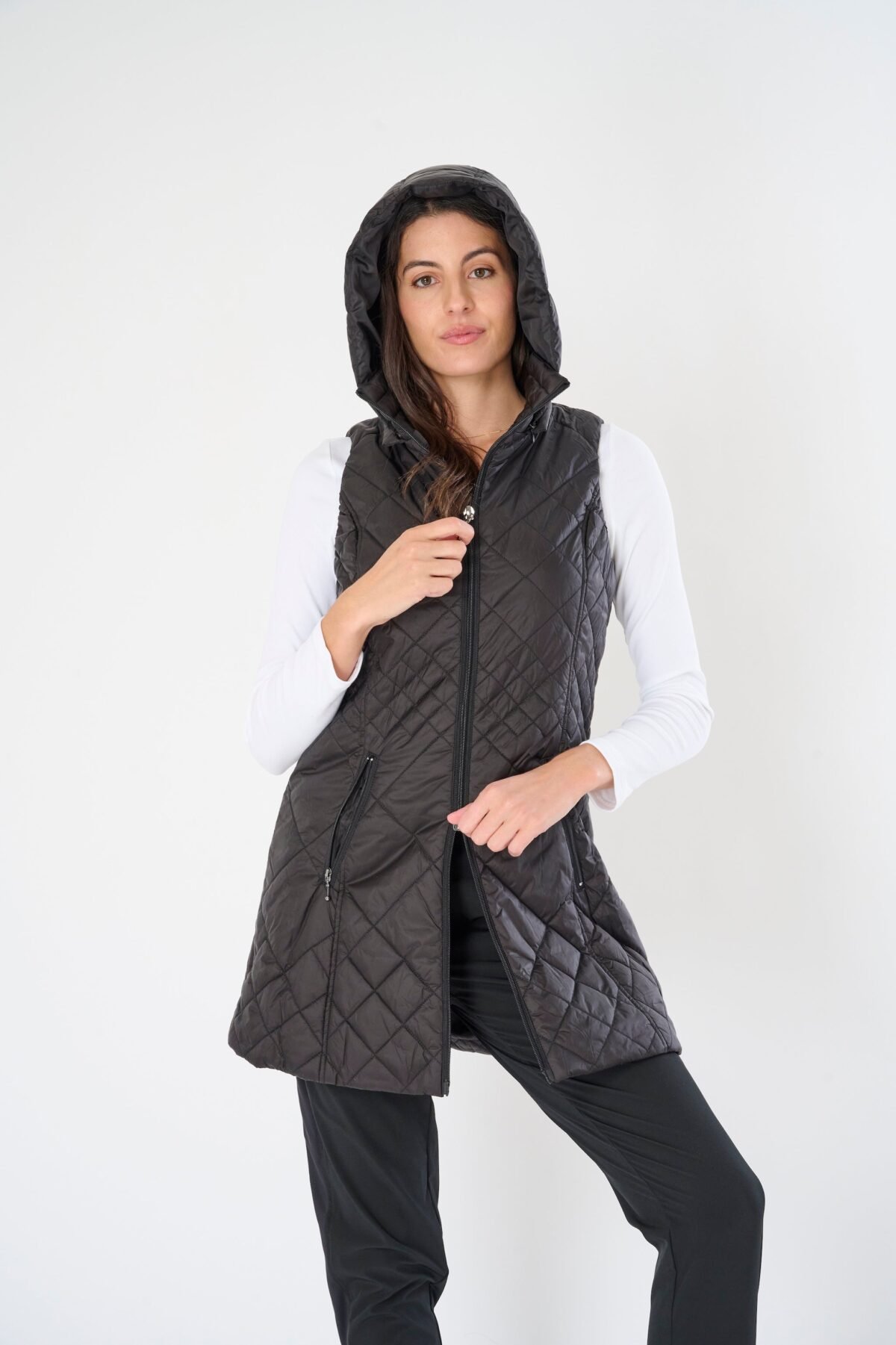 Long Quilted Vest