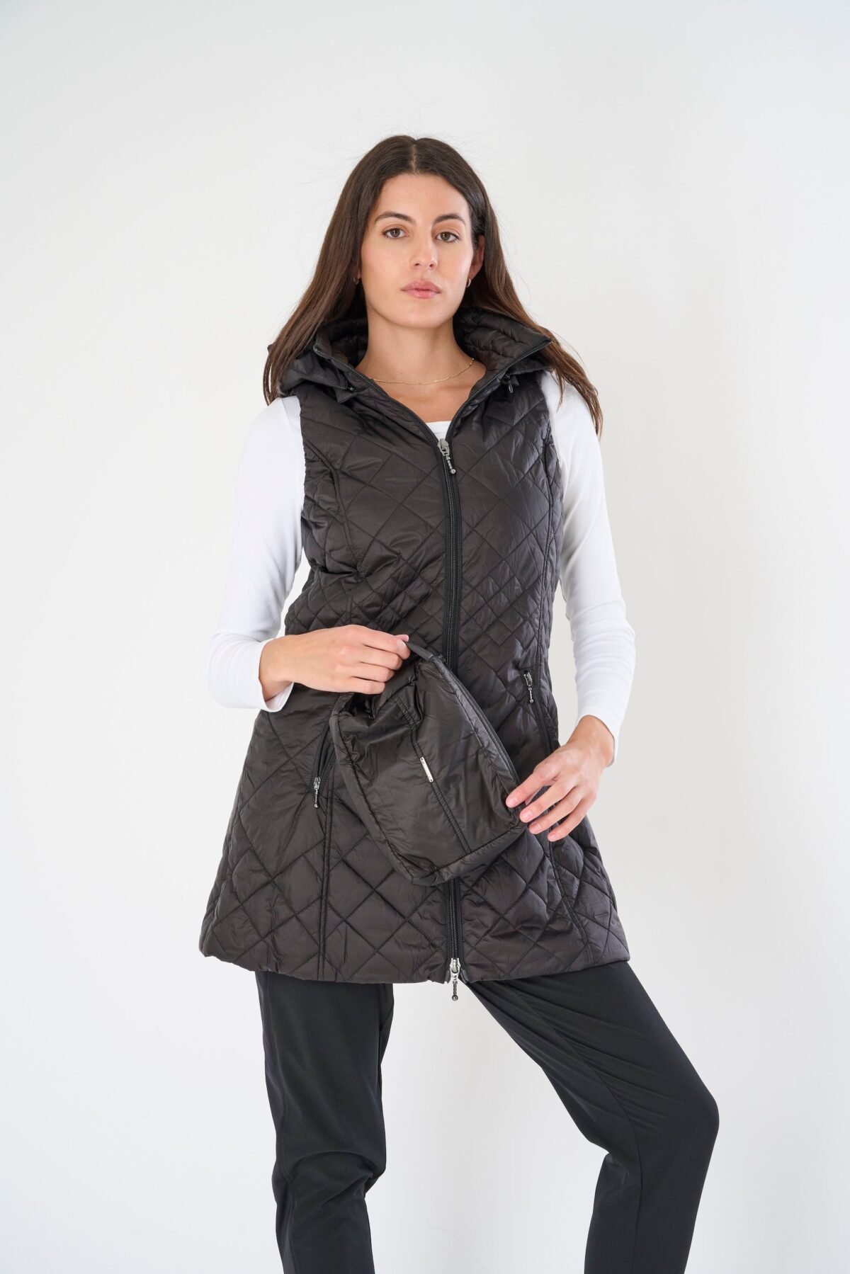 Long Quilted Vest