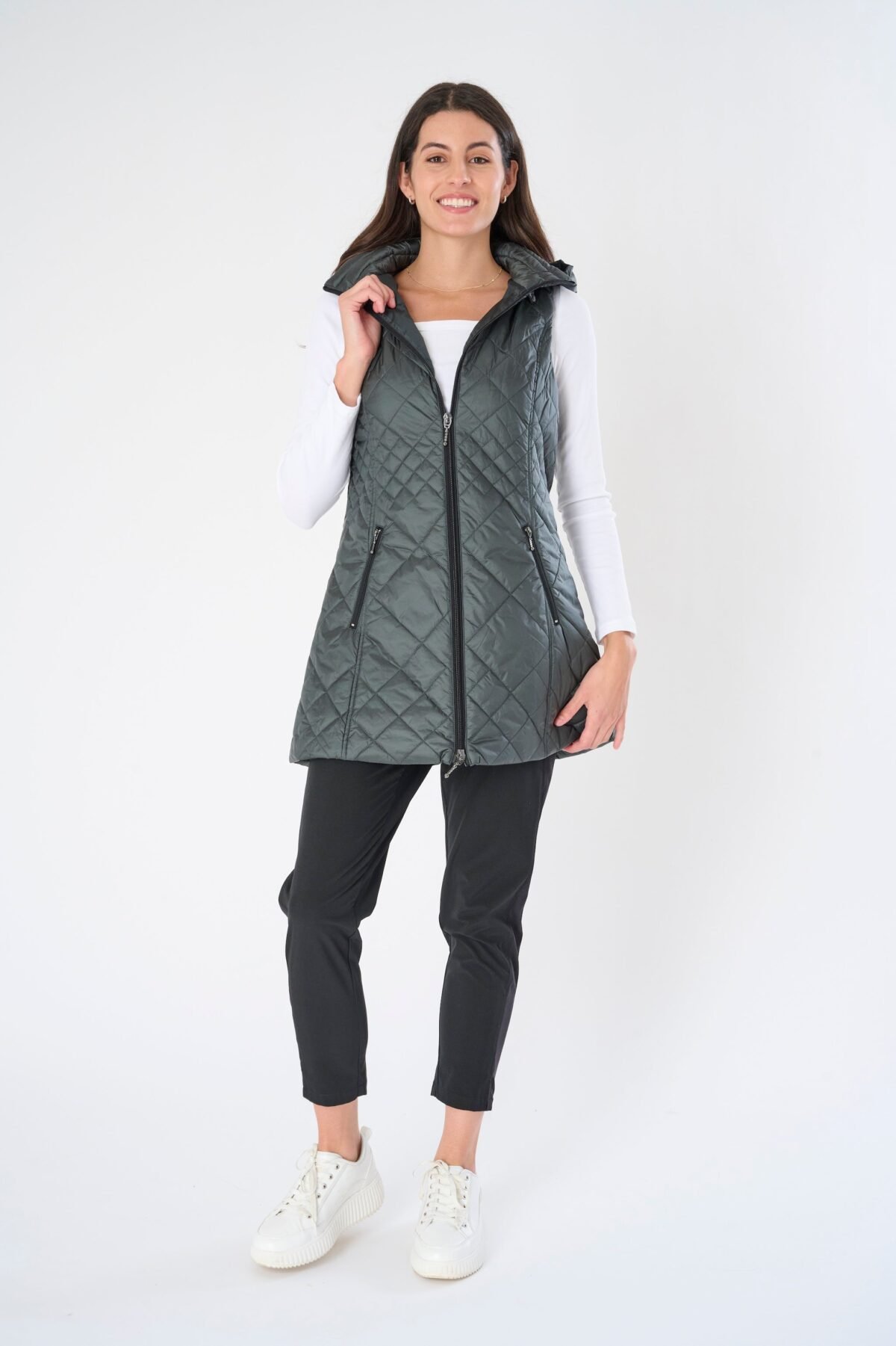 Long Quilted Vest