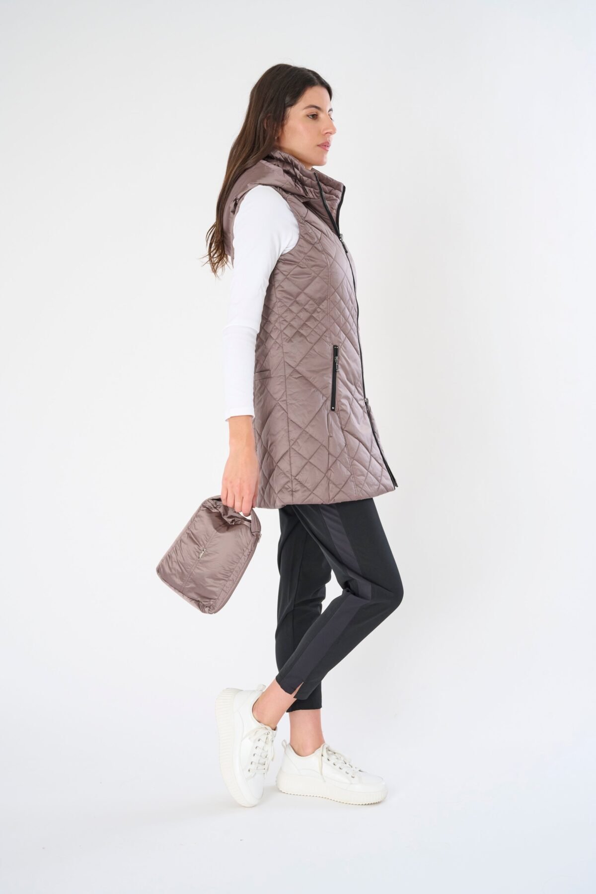 Long Quilted Vest