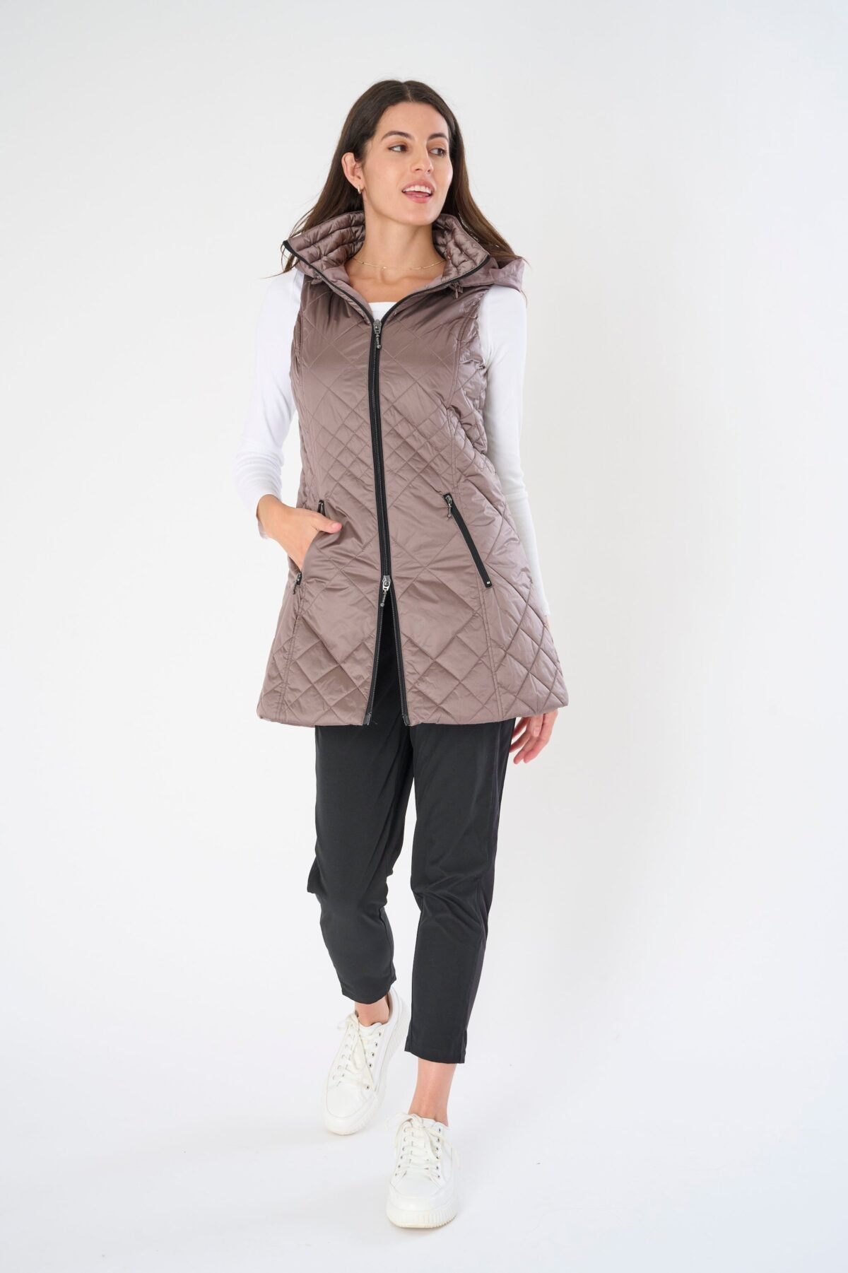 Long Quilted Vest