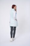 Long Metallic Nylon Down Vest