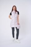 Long Metallic Nylon Down Vest