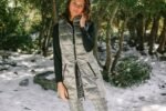 Long Metallic Nylon Down Vest