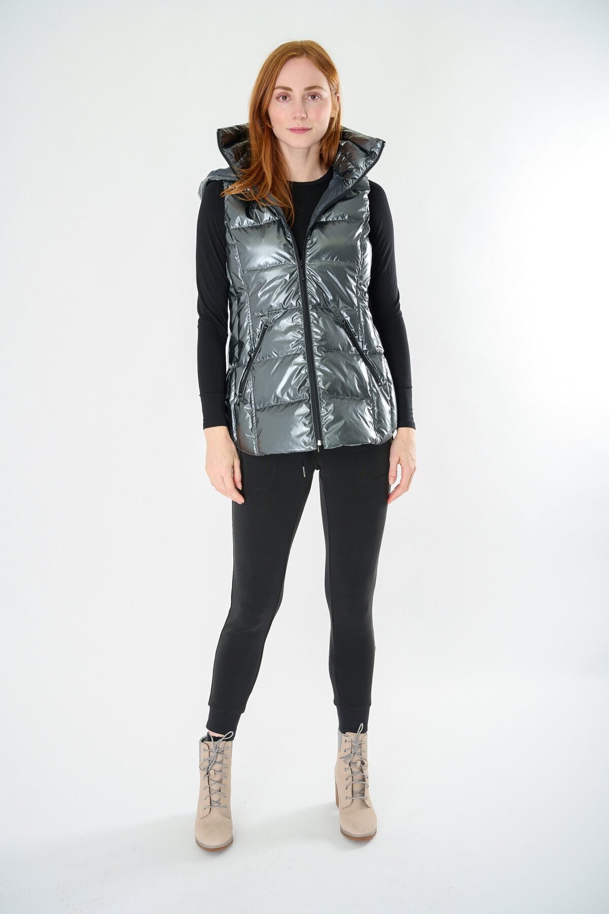 The Cosmic Metallic Down Vest