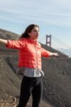 Quilted Knit Peplum Puffer Jacket
