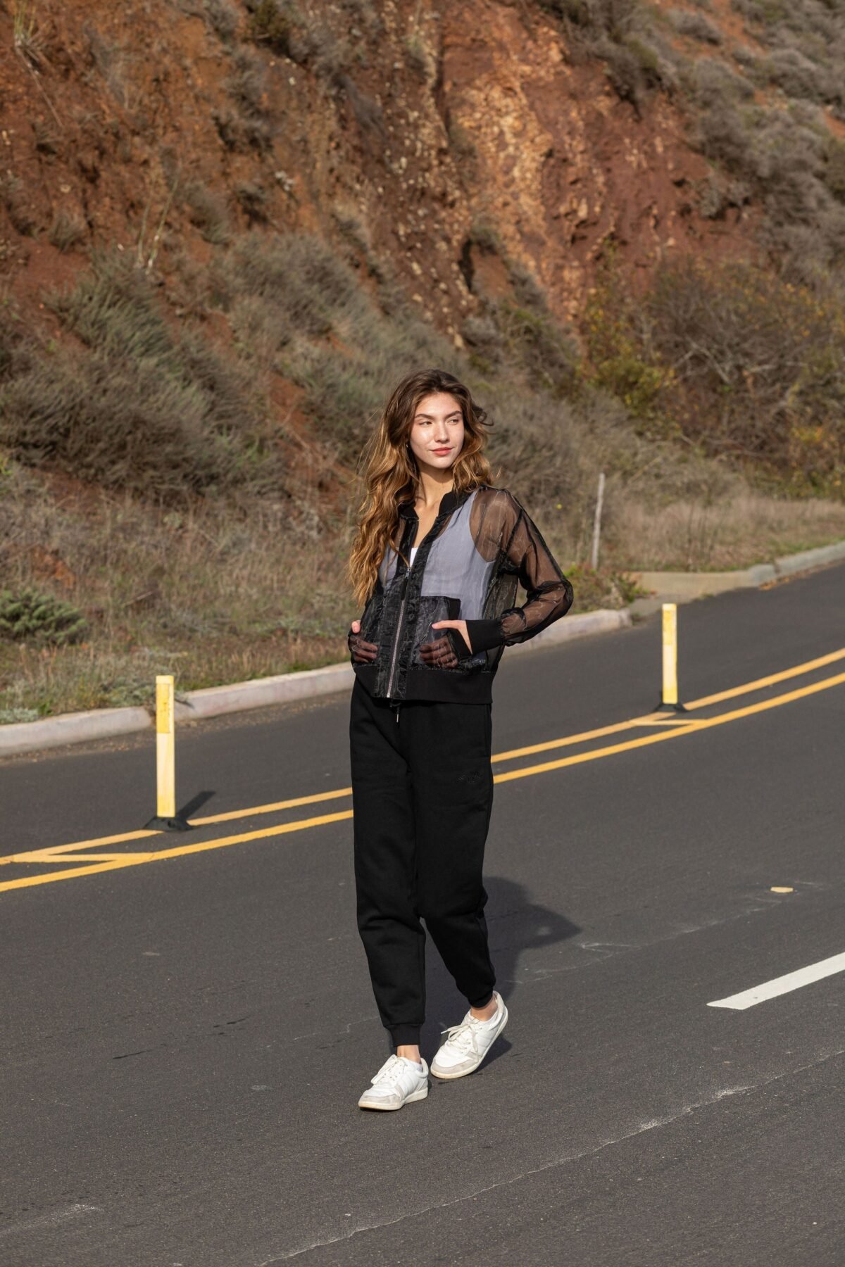 Sheer Bomber Jacket