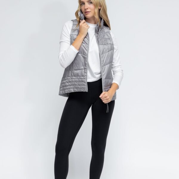 Metallic Quilted Vest