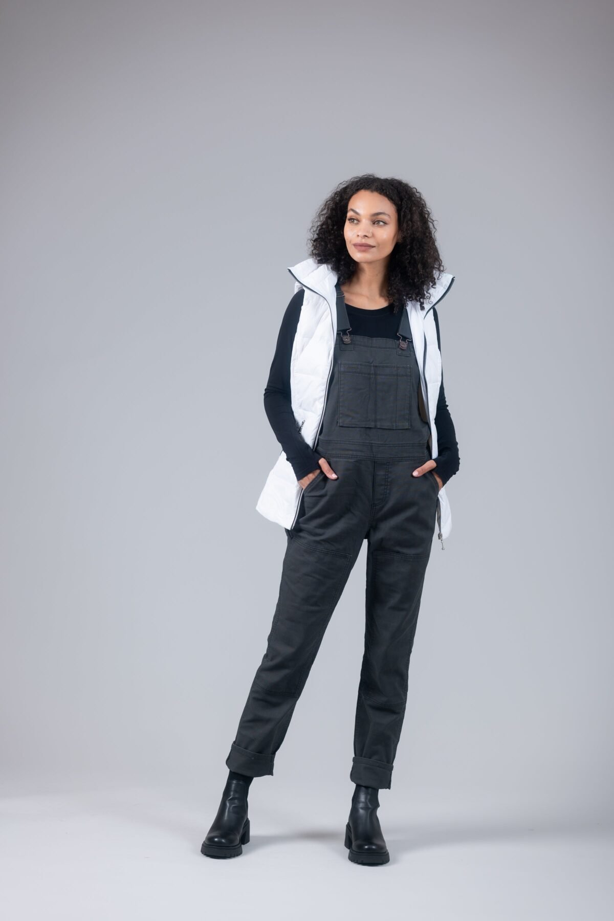 Short Metallic Down Vest