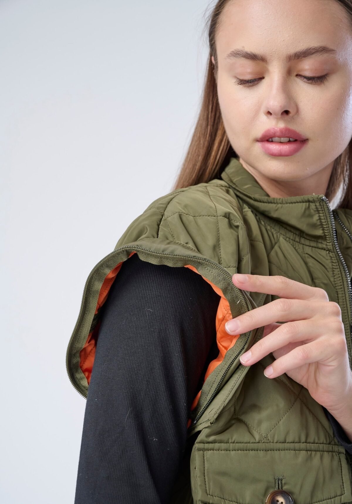 Sherpa Drop Shoulder Convertible Jacket