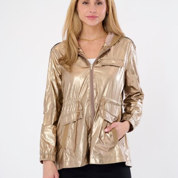 Marin Lightweight Hooded Metallic Jacket