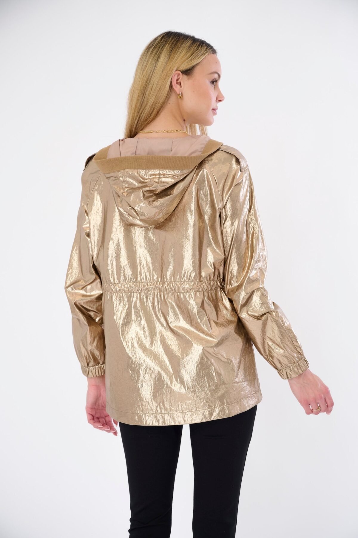 Marin Lightweight Hooded Metallic Jacket