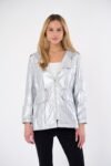 Marin Lightweight Hooded Metallic Jacket