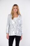 Marin Lightweight Hooded Metallic Jacket