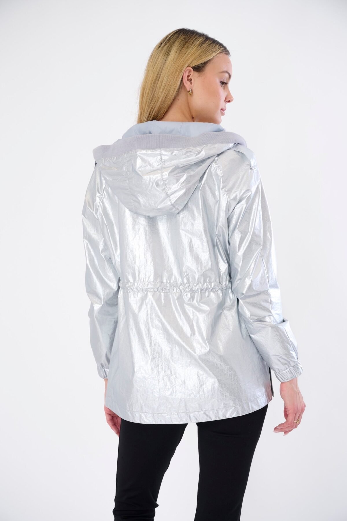 Marin Lightweight Hooded Metallic Jacket