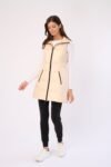 Long Metallic Nylon Down Vest