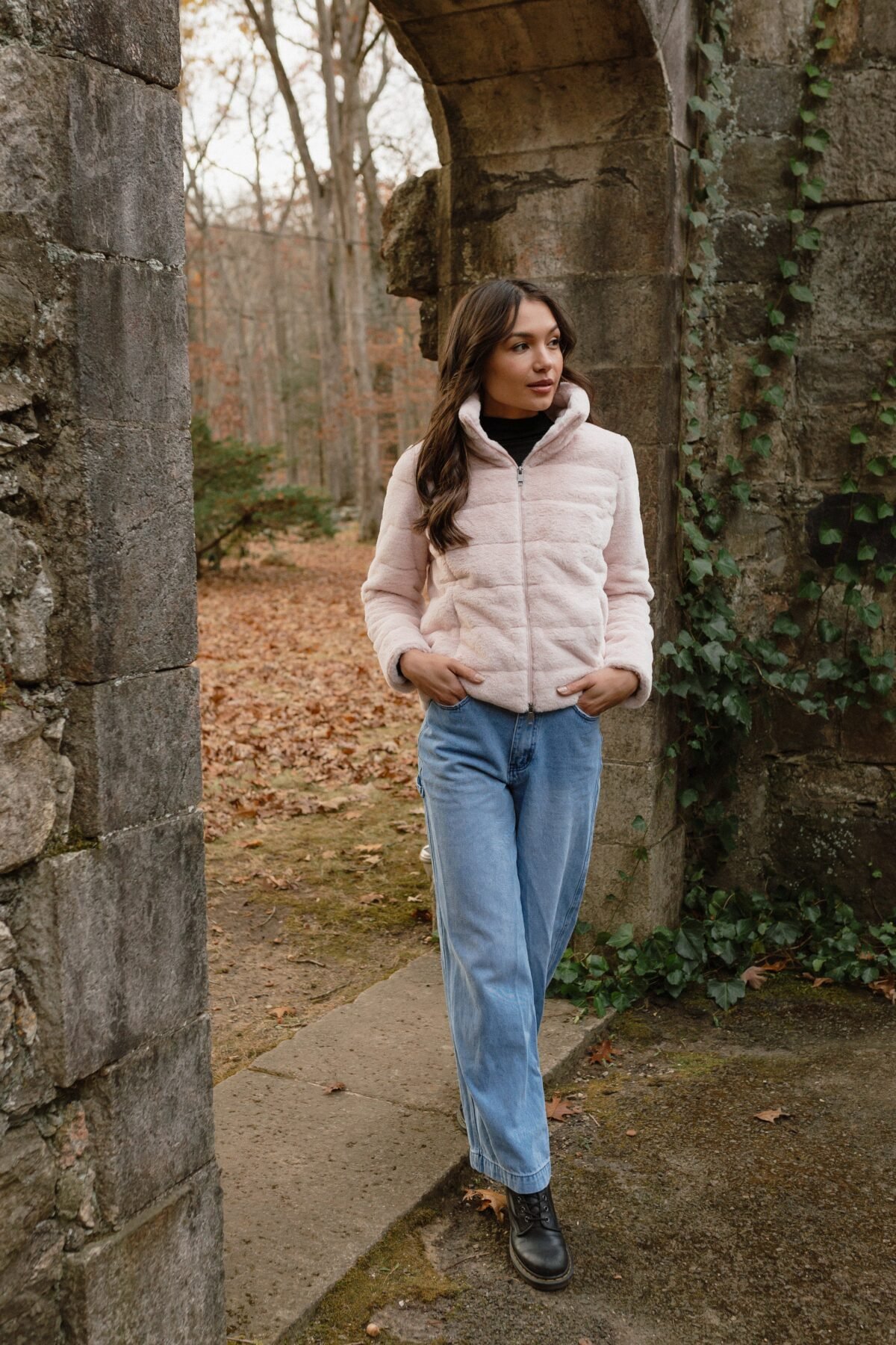 The Plush Faux Fur Quilted Jacket