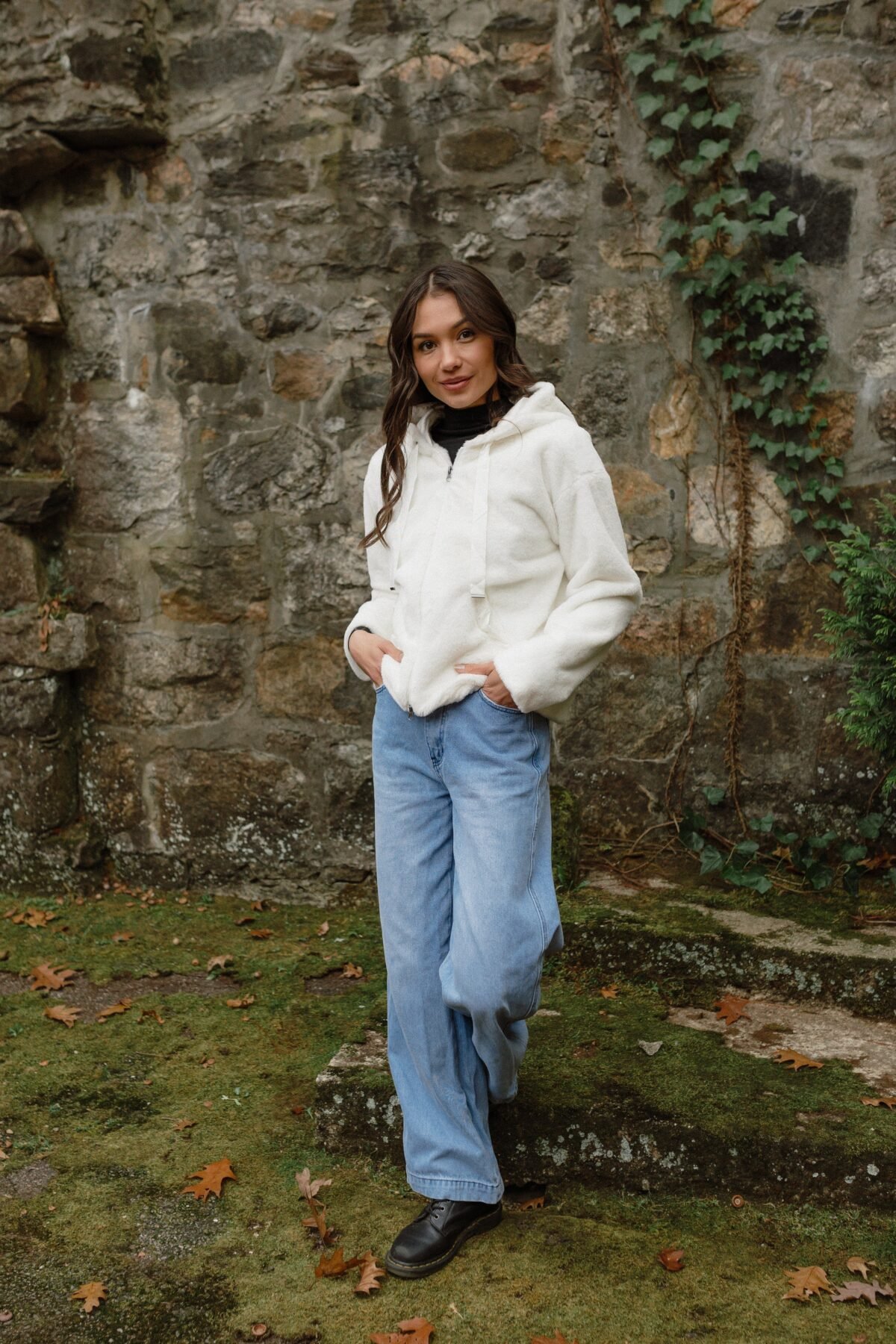The Burrow Faux Fur Hooded Jacket