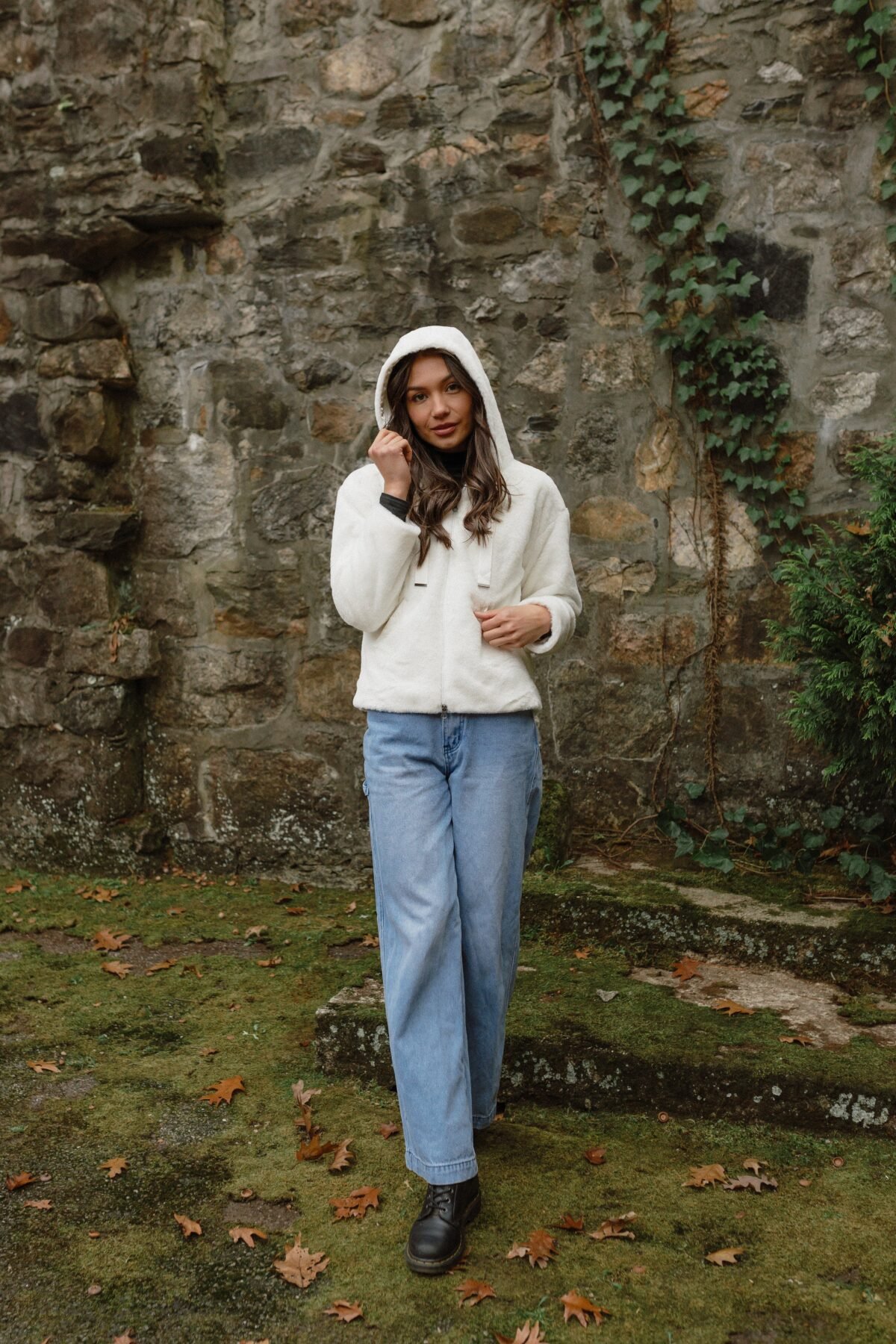 The Burrow Faux Fur Hooded Jacket