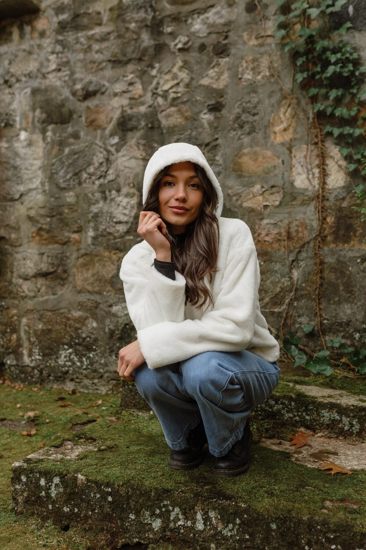 The Burrow Faux Fur Hooded Jacket