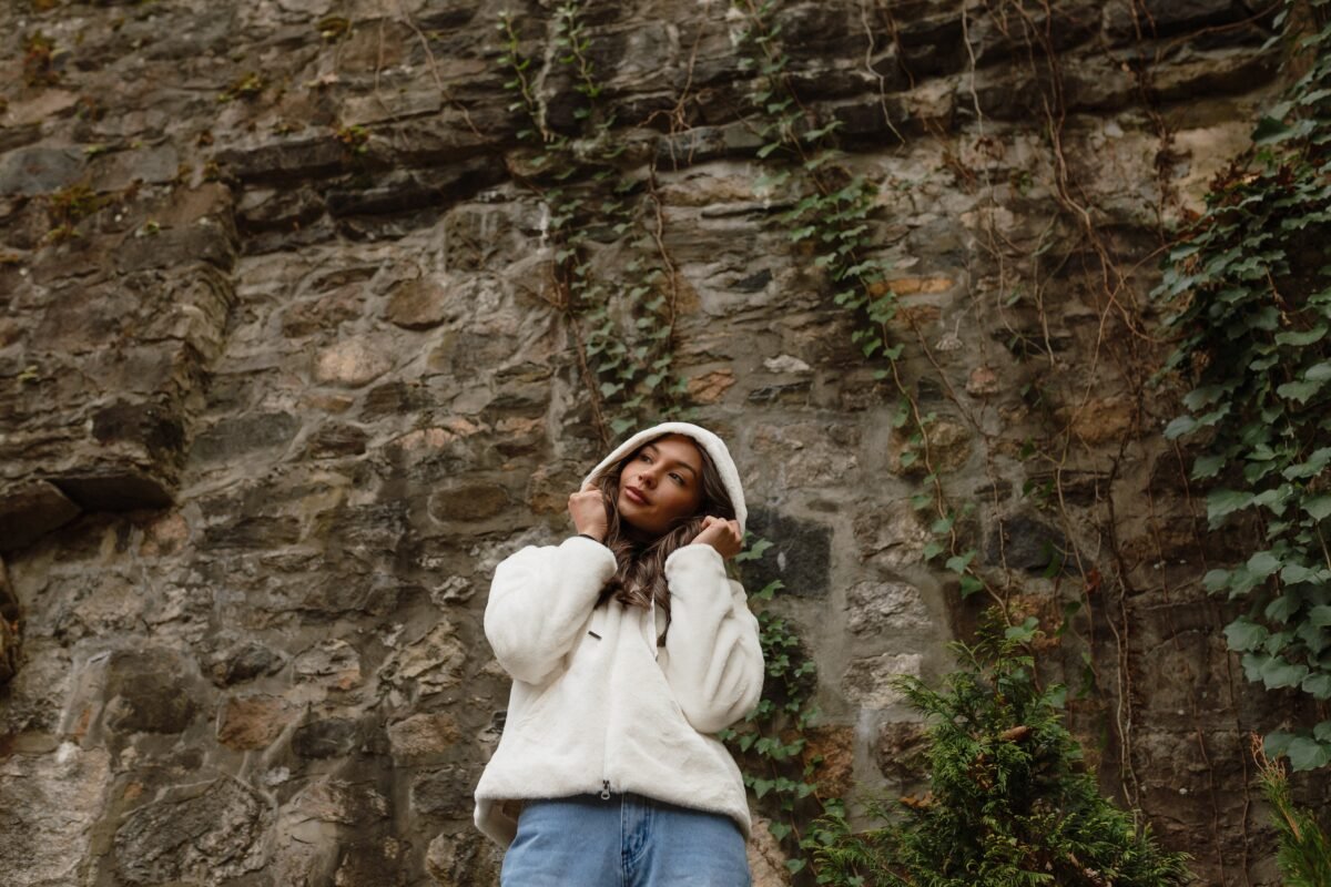 The Burrow Faux Fur Hooded Jacket