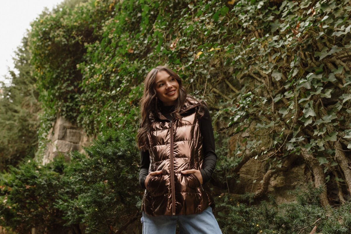 The Cosmic Metallic Down Vest