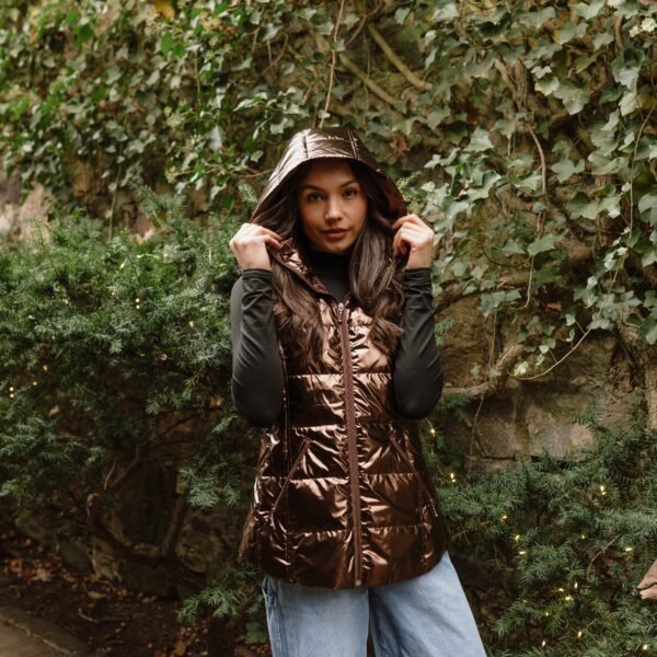 The Cosmic Metallic Down Vest