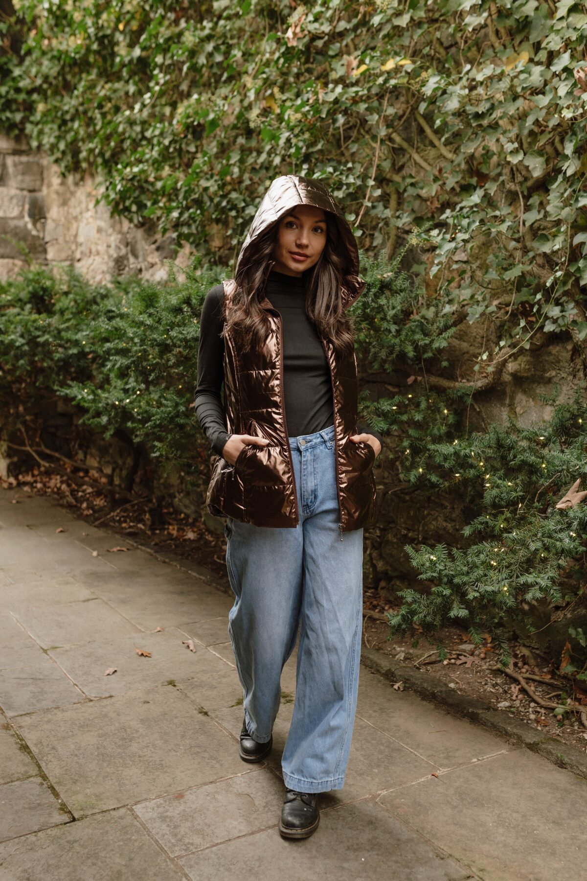 The Cosmic Metallic Down Vest