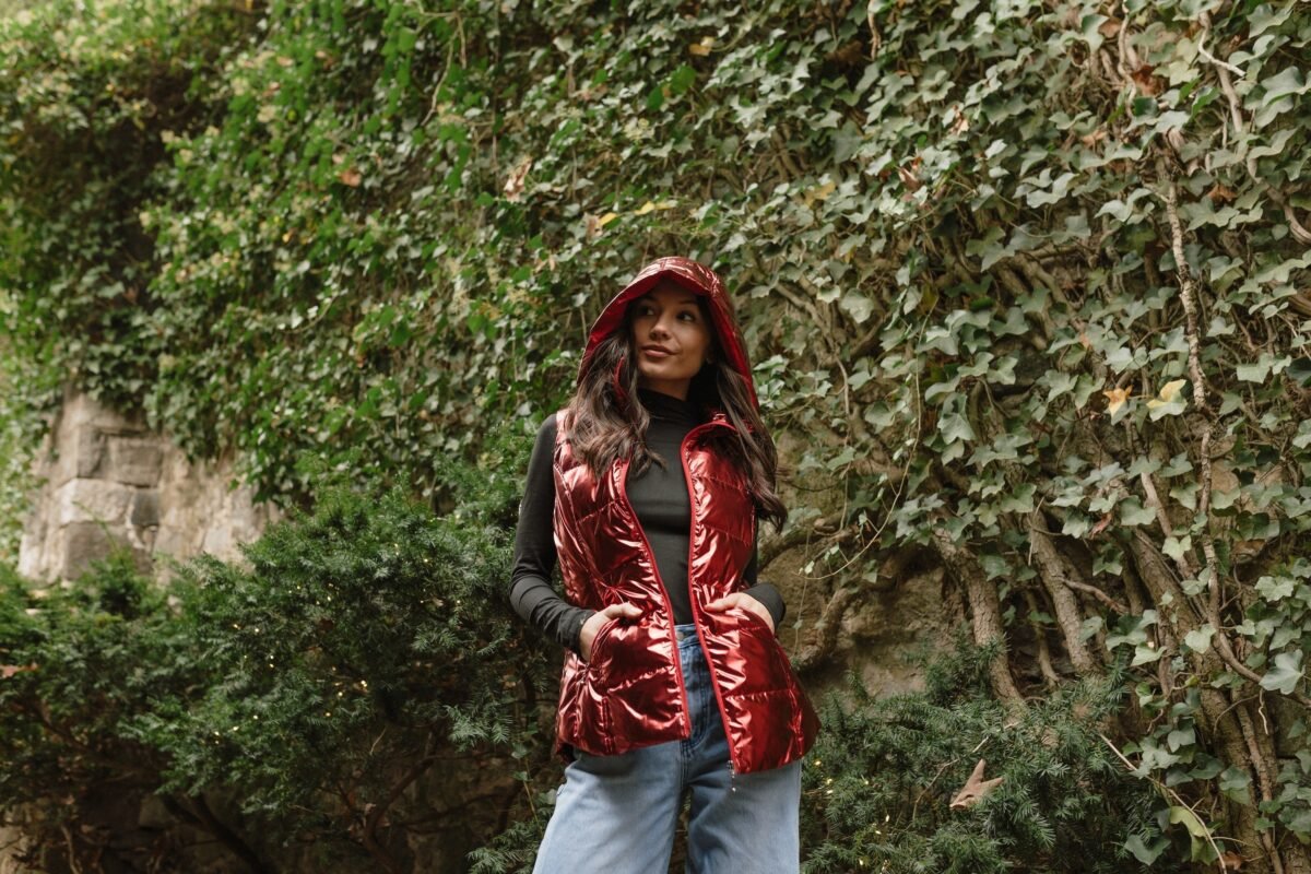 The Cosmic Metallic Down Vest