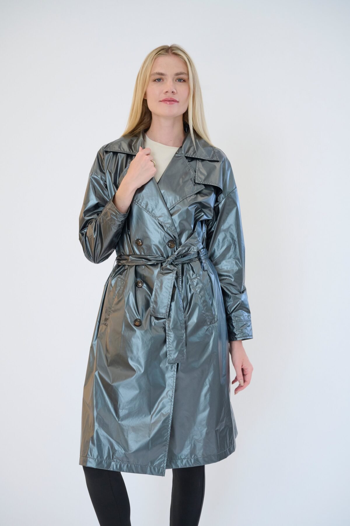 The Iridescent Trench Coat